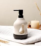 ceramic liquid soap dispenser bathroom grey