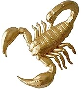 Pasiir Gold Scorpion Figurine Home Decor, Solid Metal Scorpion Centerpiece Decoration, Mini Insec...
