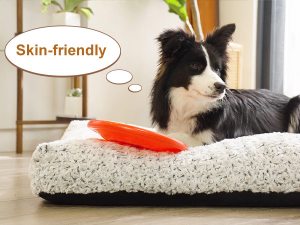 Deluxe Plush Dog Crate Beds