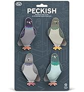 Genuine Fred PECKISH, Pigeon Magnetic Bag Clips, Set of 4, Chip Clips, Bag Clips for Food, or for...