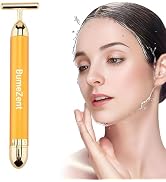BumeZent Beauty Bar Gold Face Massager for Skin Care T-Shape Facial Massager Tools Face Lifting (...