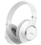 KVIDIO Hybrid Active Noise Cancelling Headphones, Wireless Bluetooth Headphones Over Ear with Mic...