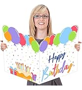 party greeting Jumbo Birthday Card Giant Guest Book Big Happy Birthday Party Signs Decorations Ex...