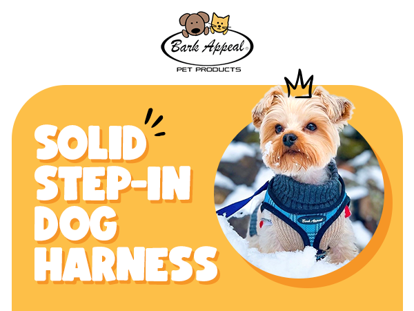 Bark Appeal Solid Step-in Dog Harness