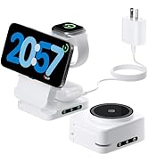 Wireless Charger 3 in 1, Foldable Wireless Charging Station, Travel Magnetic Char...