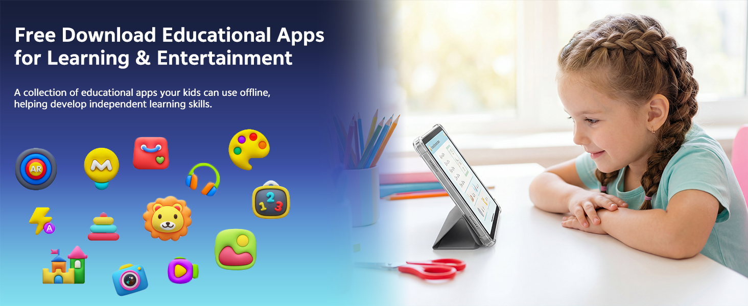 Android Tablet 10 Inch for Kids Adults Expandable