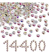 Beadsland Flatback Rhinestones Bulk,14400pcs AB Crystal Rhinestones for Nails Crafts Clothes DIY ...