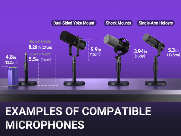 Compatible with kinds of Mics