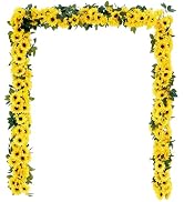 Coferset 4pcs Artificial Sunflower Garland, 4