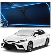 Windshield Sunshade for Toyota Camry 2018-2024 LE/XLE/SE/XSE/Hybrid - No-Light-Pass Technology, M...