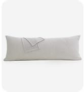 Oubonun 100% Jersey Cotton Body Pillow Cover with Zipper - Luxury Soft Removable Pillow Case - Lo...