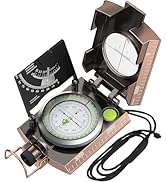 Proster IP65 Compass Hiking Survival - Lensatic Sighting Compass for Camping Navigation, Compass ...