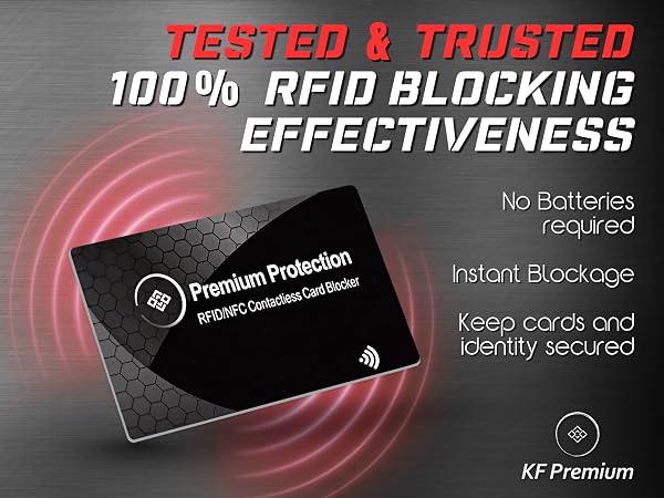 RFID/NFC Anti-Theft Blocking Fraud Protective Cards