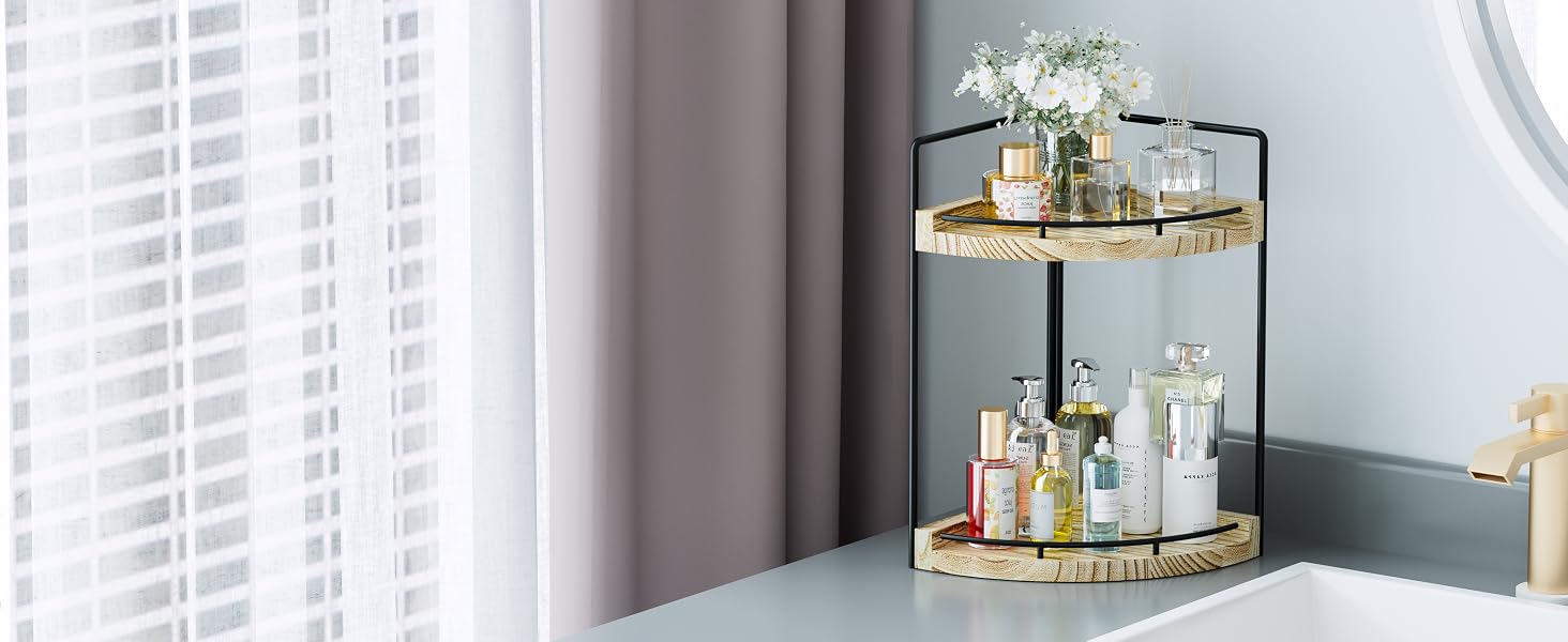 corner bathroom counter organizer