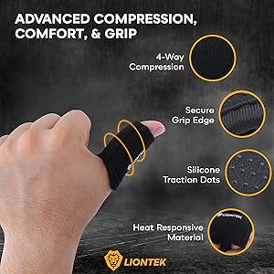 Liontek Finger Sleeves Protection and Support