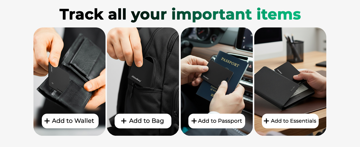 Ultra-thin smart tracker card Luggage tracker tracking device for suitcases and handbags, gift