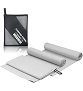 Wuwahold Camping Quick Dry Towel Set, Microfiber Lightweight Sport Towels with Mesh Bag, 3 Pack T...