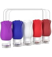 5 Pack Travel Bottles for Toiletries, TSA Approved 3oz Portable Travel Containers for Toiletries,...