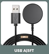 5FT for Samsung Galaxy Watch Charger Compatible with Watch 8/8 Classic/Ultra/7/6/6 Classic/5/5 Pr...