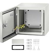 VEVOR NEMA Steel Enclosure, 8" x 8" x 6" NEMA 4X Steel Electrical Box, IP66 Waterproof & Dustproo...