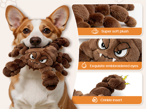 Squeaky Interactive Toys for Small Medium Large Dogs