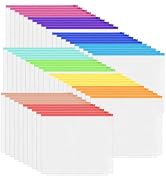 Antner 50PCS Letter Size Binder Pockets for 3 Ring Binder, 10 Assorted Colors Zipper Pouches Wate...