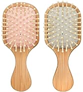 DINATIS Hair Brush 2 Pcs Paddle Hair Brush Wooden Curly Hair Brush Mini kids Hair Brush Adds Shin...
