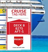 5 Pack Cruise Luggage Tag Holders for Carnival, NCL, Princess, MSC Cruise Ships, Clear Cruise Tag...