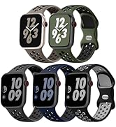 Lerobo 5 Pack Sport Band Compatible with Apple Watch Ultra 2 & Ultra Band 49mm 46mm 45mm 44mm 42m...