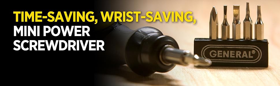 screwdriver, cordless screwdriver, precision cordless screwdriver, general tools