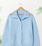 HOUSE DAY Wooden Suit Hangers 6 Pack,Heavy Duty Wide Shoulder Wooden Hangers, Solid Wood Coat Han...