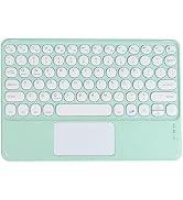 Sunffice Wireless Bluetooth Keyboard,10 inch Portable Rechargeable Keyboard with Touchpad Ultrath...