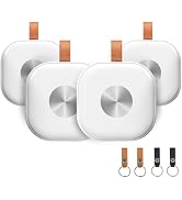 Tracker Tags 4 Pack, Luggage Tracking Tags Compatible with Apple Find My APP (iOS Only), Key Find...