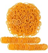 Foshine Rubber Bands small elastic band yellow 1300pcs mini rubber band 1.2inch small rubber band...