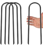 KeFanta Trampoline Anchors, Windproof Stainless Steel Trampoline Ground Stakes, Heavy Duty Trampo...