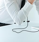 DUNGZDUZ Single-Side USB Earbud with Boom Mic, USB-A Headphone for PC, Mac, Laptop, Desktop, PS4,...