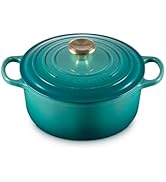 Le Creuset Enameled Cast Iron Signature Round Dutch Oven, 4.5 qt., Riviera