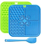 Dog Lick Mat with Suction Cups, Lick Mat for Dogs, Pet Food Mats and Slow Feeder Cat Bowl for Dog...