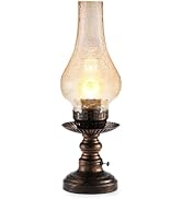 UMEXUS Vintage Rechargeable Cordless Table Lamp with Dimmer & Touch Control, Small Battery Powere...