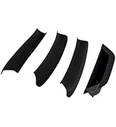 OVANOH 4PCS Black Driver Door Armrest Box and Pull Handle kit Covers Trim Compatible with X3 X4 F...