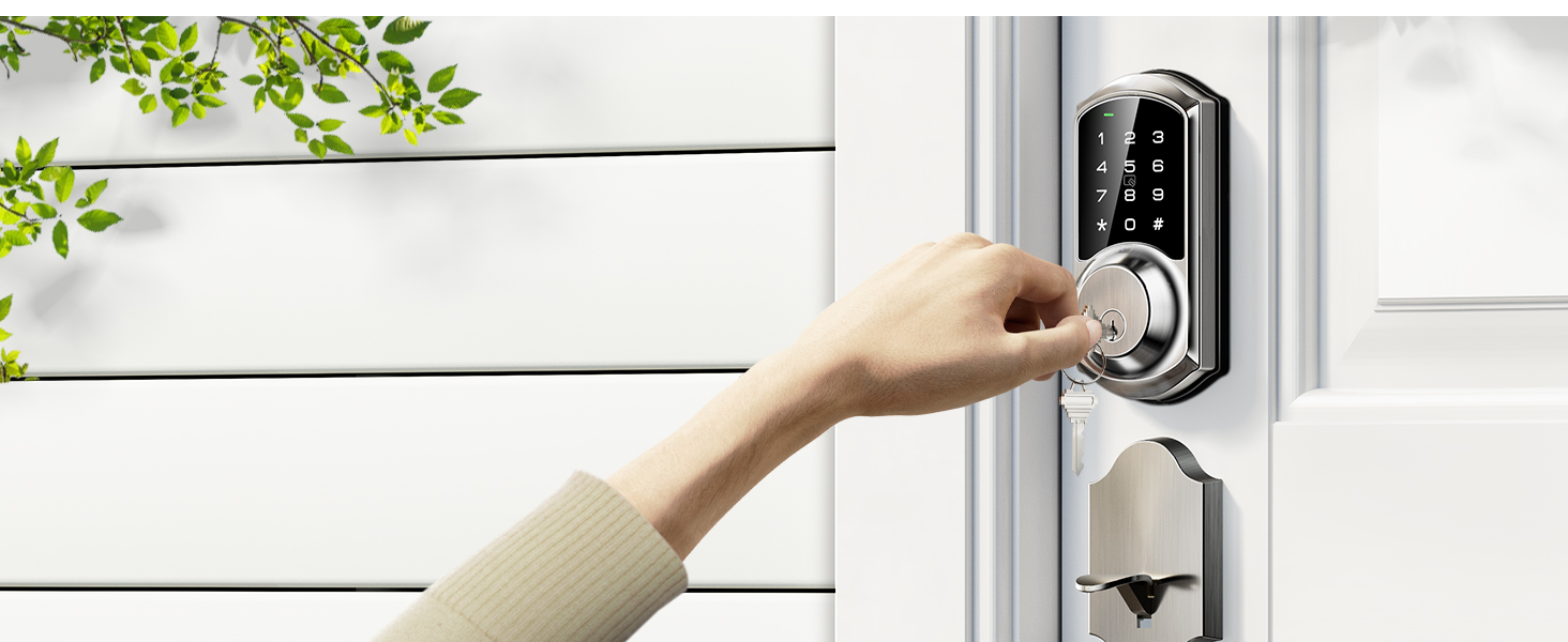 physical key - no more worrying about being locked out