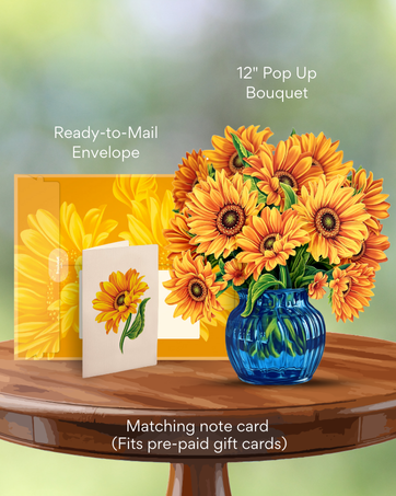 Bouquet envelope and matching note card