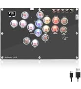 AceGamer Arcade Stick 16Keys All-Button Gamerfinger with Turbo Functions & Custom RGB,Arcade leve...
