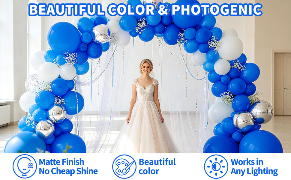 royal blue balloons