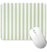 Green Striped Desk Mouse Pad Cute Mouse Pads Kawaii Aesthetic Laptop Computer Mouse Mat Gaming Wi...