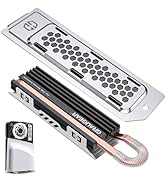 GRAUGEAR PS5 Pro/Slim SSD Heatsink Cover Set, Metal Heat Dissipation Cover, Copper Heat Pipe and ...