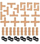 Copadri 1/2 Inch Drip Irrigation Fittings, 34 Pieces Kit 1/2 Inch Tubing Connectors Includes Coup...