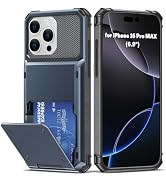 AFGHOA for iPhone 16 Pro Max Wallet Case,5 Credit Card Holder Case 16ProMax | 6.9 Inch,Flip Cover...