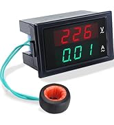KETOTEK Digital Ammeter Voltmeter AC 80V-300V 100A, 2in1 Multimeter Panel 110V/220V, Volt Amp Met...