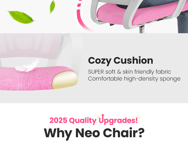 Soft fabric cushion seat for comfy chair all day comfort